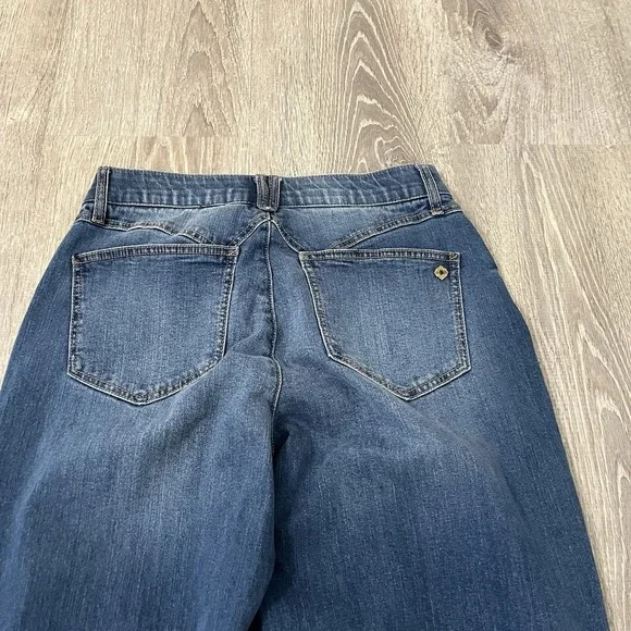 Democracy Jeans Womens 6 Blue Wide Leg Ab Solution Stretch Casual Mom 30x31 - Picture 3 of 4